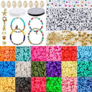 Detailed information about the product 5000 Pcs Clay Letter Beads For Bracelets Necklace Making Kit