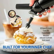 Detailed information about the product 500ml Cream Foam Gun Cake Piping Gun Professional Whipped Cream Maker Siphon Squeeze Bottle Dessert Tool Cream Whippers Kitchen
