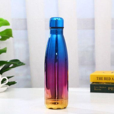 500ml Double Wall Insulated Cola Bottle Shape For Cold And Warm Drinks BPA Free Metal Sports Bottle For Boys Girls And Women