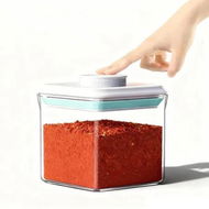 Detailed information about the product 500ML Square Airtight Food Storage Container with Pop Lid, Rice Flour Pasta & Snack Container, Stackable & Durable Kitchen Pantry Organizer