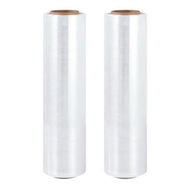 Detailed information about the product 500mm x 400m Stretch Film Pallet Shrink Wrap 2 Rolls Package Use Plastic Clear