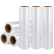 Detailed information about the product 500mm x 400m Stretch Film Pallet Shrink Wrap 6 Rolls Package Use Plastic Clear