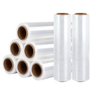 Detailed information about the product 500mm x 400m Stretch Film Pallet Shrink Wrap 8 Rolls Package Use Plastic Clear