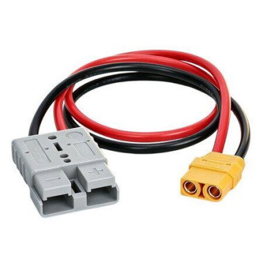 50cm 50A Anderson to XT90 Female Adapter Cable 4mm2 11AWG Compatible Anderson Connectors 12V Solar Panel Caravan RV Portable Power Station
