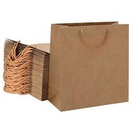 Detailed information about the product 50pcs Bulk Kraft Paper Bags Pack Brown Shopping Retail Gift Bags Reusable Brown