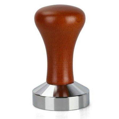 51mm Espresso Tamper-Premium Barista Coffee Tamper Stainless Steel Espresso Tamper Coffee Press Tool Tamper Espresso Handle,90x51mm,Solid wood