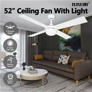 Detailed information about the product 52 Inch Ceiling Cooling Fan With Lights And Remote LED Lamp 4 Blades 3 Speed Timer White