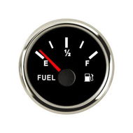 Detailed information about the product 52mm Marine Black Fuel Level Gauge Waterproof Boat Fuel Gauge 0-190ohm