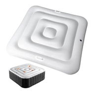 Detailed information about the product 5.4Ft Inflatable Hot Tub Cover, Energy Saving Lid for Square Hot Tub, Foldable Protective Rain Overflow Cover for Inflatable Outdoor Hot Tubs