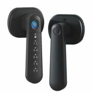 Detailed information about the product 54mm Door Hole Fingerprint Door Lock Smart Lock with Passcode Keypad Keyless Entry Auto Lock Bedroom Hotel Office Apartment Christmas Gift COL Black