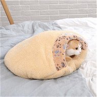Detailed information about the product 55cm Warm Soft Cat House Pet Sleeping Bag Lovely Hamburger