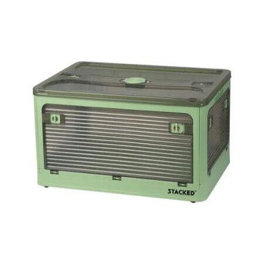 55L Storage Boxes Stackable Container M Green Medium