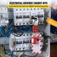 Detailed information about the product 58 PCS Lockout Tagout Kits Electrical Safety Loto Kit Includes Padlocks Lockout Station Hasp Tags & Zip Ties Lockout Tagout Safety Tools