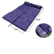 Detailed information about the product 5cm Thick Outdoor Sleeping Camping Self-inflatable Cushion Mattress/Blue.