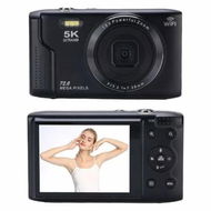 Detailed information about the product 5K Digital Camera with WiFi,Autofocus Point 72MP for Photography with Flash,3 Inch LCD Screen Camcorder for Teens Beginner with 16X Zoom,64GB Card,Black