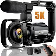 Detailed information about the product 5K VideoWiFi RC Night Vision Vlogging Camera 16X Digital Touch Screen Camera Recorder with Microphone, Handheld Stabilizer, Lens Hood,,2 Batteries,TF CARD