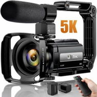 Detailed information about the product 5K VideoWiFi RC Night Vision Vlogging Camera 16X Digital Touch Screen Camera Recorder with Microphone, Handheld Stabilizer, Lens Hood,,2 Batteries,TF CARD