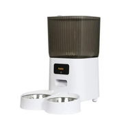 Detailed information about the product 5L Automatic Pet Feeder 2 Bowl White