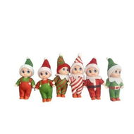 Detailed information about the product 5pcs Blind box ELF ON SHELF Spirit Elf Doll Christmas Elf Baby Long Legs Doll Ornament Boys and Girls