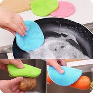 Detailed information about the product 5PCS Magic Silicone Dish Bowl Cleaning Brushes Random Color