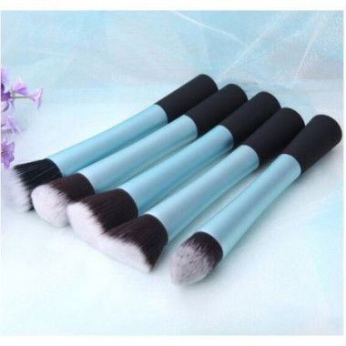 5PCS Makeup Brush Set Cosmetic Brush Face Blusher Foundation Tool Blue