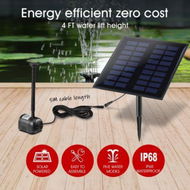 Detailed information about the product 5W 5 Water Effects Garden Solar Foutain Water Pump For PondBirdbathWaterfallPoolLawn