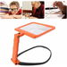 5X Magnifying Glass with Light,Neck Hanging Magnifying Glasses Reading,Rectangle Reading Illuminated Magnifier With 48 LED(Orange). Available at Crazy Sales for $19.99