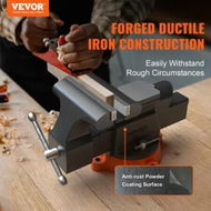 Detailed information about the product 6' Bench Vise w/ Anvil 360Â°Swivel Locking Base Heavy Duty Ductile Iron