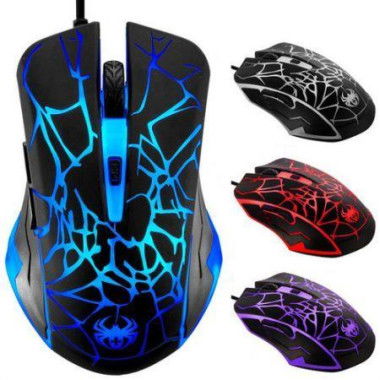 6 Button LED Optical USB Wired Gaming Mouse Mice For PC Laptop