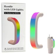 Detailed information about the product 6 Colors LED Light Up Tumbler Handle for Stanley 40oz/30oz Cups, Rechargeable Waterproof Handle Accessory for Outdoor, Camping for Stanley Cup Lovers