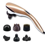Detailed information about the product 6 Heads Portable Handheld Massager Soothing Stimulate Blood Flow Shoulder Gold