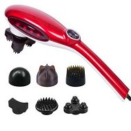 Detailed information about the product 6 Heads Portable Handheld Massager Soothing Stimulate Blood Flow Shoulder Red