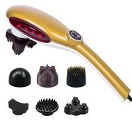 Detailed information about the product 6 Heads Portable Handheld Massager Soothing Stimulate Blood Flow Shoulder Yellow