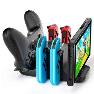 6 In 1 Charger For Nintendo Switch Console Joycon Gamepad Charging Dock Station