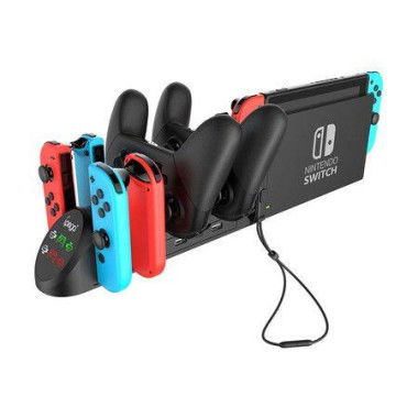 6 In 1 Charging Dock Stand Base For Nintend Switch JoyCon Pro With Switch JoyCon Small Handle PRO Game Controller Charger