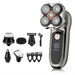 6-in-1 Electric Head Shaver for Bald Men Waterproof Cordless Razor for Bald Head Hair Shaving with 5 Floating Heads. Available at Crazy Sales for $39.99
