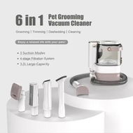 Detailed information about the product 6 in 1 Pro Pet Grooming Kit with 3.2L Large Capacity for Shedding Grooming Hair Quiet Pet Grooming Tools, 6 Replaceable Tools