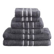 Detailed information about the product 6 Pack Bath Towels Set Cotton Towel Grey