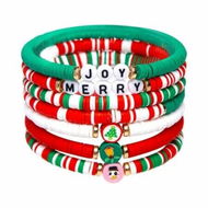 Detailed information about the product 6 Pack Cute Xmas Bracelets for Women Teen Girls as Party Gifts (Red)