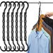 6 Pack Hangers Space Saving Hangers With 5 Holes Closet Space Saver Hanger Organizer Multi Hangers Sturdy Plastic For Heavy Clothes Storage. Available at Crazy Sales for $9.99