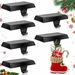 6 Pack Metal Christmas Stocking Holders for Mantle Heavy Duty Stocking Hangers Stocking Hook Christmas Ornaments for Counter Tables Window Fireplace Mantle Decoration (Black). Available at Crazy Sales for $39.99