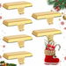 6 Pack Metal Christmas Stocking Holders for Mantle Heavy Duty Stocking Hangers Stocking Hook Christmas Ornaments for Counter Tables Window Fireplace Mantle Decoration (Gold). Available at Crazy Sales for $39.99