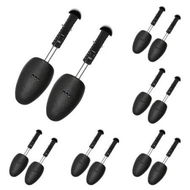 Detailed information about the product 6 Pairs Plastic Shoe Tree Stretcher Shaper for Men (Black)