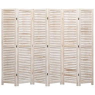 Detailed information about the product 6-Panel Room Divider 210x165 Cm Wood