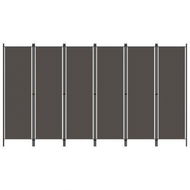 Detailed information about the product 6-Panel Room Divider Anthracite 300x180 Cm