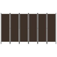 Detailed information about the product 6-Panel Room Divider Brown 300x180 Cm