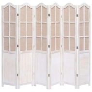 Detailed information about the product 6-Panel Room Divider White 210x165 Cm Fabric