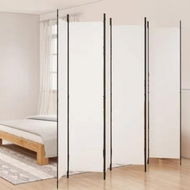 Detailed information about the product 6-Panel Room Divider White 300x220 cm Fabric