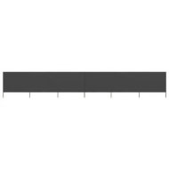 Detailed information about the product 6-panel Wind Screen Fabric 800x120 cm Anthracite