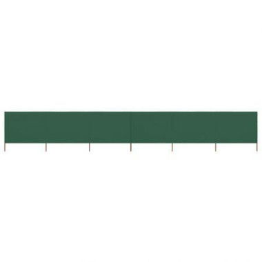 6-panel Wind Screen Fabric 800x160 Cm Green